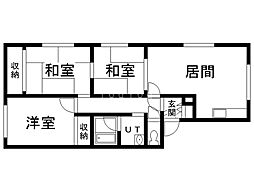 サンライズハウス 3LDKの間取図画像