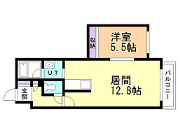 モン・レーブ二十四軒 1LDKの間取図画像