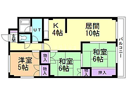 あずみビル 3LDKの間取図画像