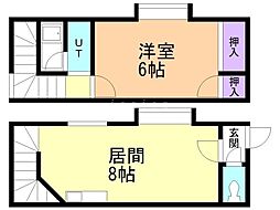 テイクファイブ 1LDKの間取図画像
