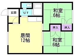間取図画像 2LDK