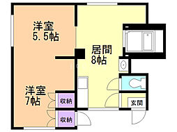 間取図画像 2LDK