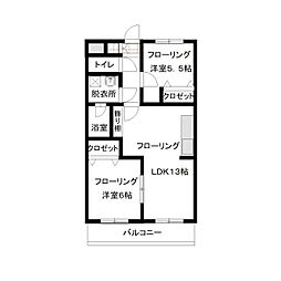 間取図画像 2LDK