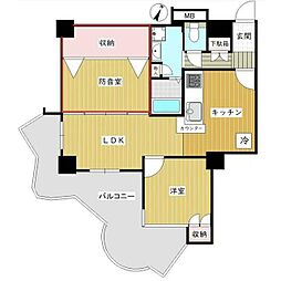 スカイフロントタワー川口 2LDKの間取図画像