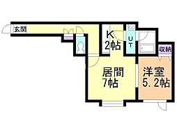 間取図画像 1LDK