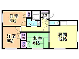 藤沢ハイツ 3LDKの間取図画像