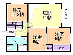 間取図画像 3LDK