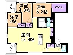 間取図画像 3LDK