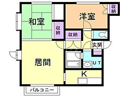 間取図画像 2LDK