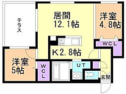 JR函館本線 白石駅 徒歩4分 1階/-