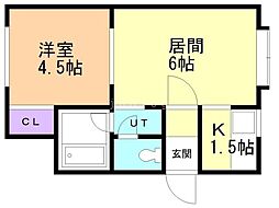 間取図画像 1LDK