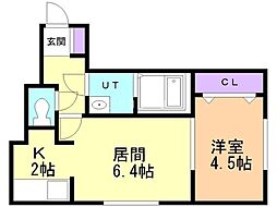 ヴィラメゾン菊水6条 2階