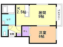 間取図画像 1LDK
