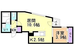 札幌市営東西線 菊水駅 徒歩5分 3階/-