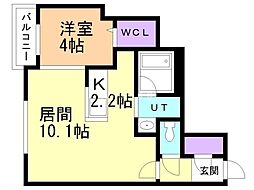 間取図画像 1LDK