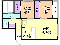 間取図画像 2LDK