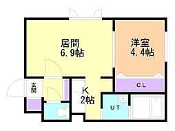 間取図画像 1LDK