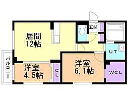 間取図画像 2LDK