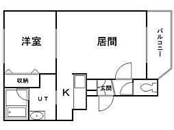 間取図画像 1LDK