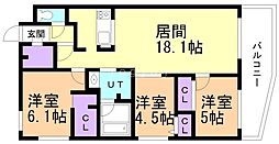 間取図画像 3LDK