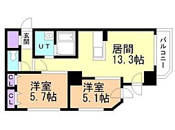 間取図画像 2LDK