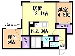 JR函館本線 白石駅 徒歩4分 2階/-