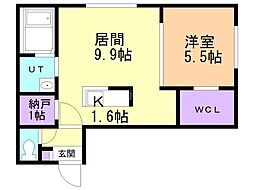 間取図画像 1SLDK