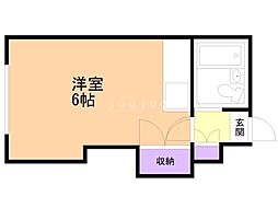 シャトレ大洋 ワンルームの間取図画像