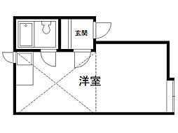 ピュアハウス ワンルームの間取図画像