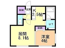 間取図画像 1LDK