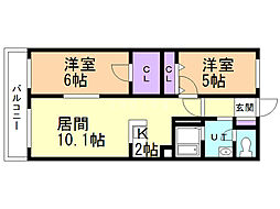 間取図画像 2LDK