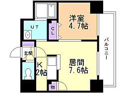 セトルレジデンス 1LDKの間取図画像