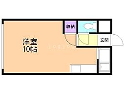 ダイワ南郷2 ワンルームの間取図画像