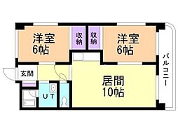 TR21 2LDKの間取図画像
