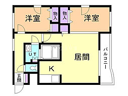 ルシード菊水元町 2LDKの間取図画像