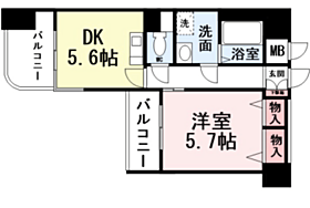 アネシス小文字 503 ｜ 福岡県北九州市小倉北区砂津１丁目6-23（賃貸マンション1DK・5階・34.14㎡） その2