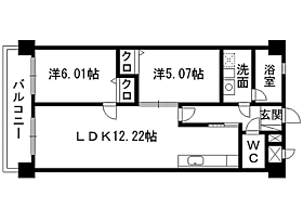 ラフィーネ到津学園通り 408 ｜ 福岡県北九州市小倉北区下到津４丁目13-19（賃貸マンション2LDK・4階・60.50㎡） その2