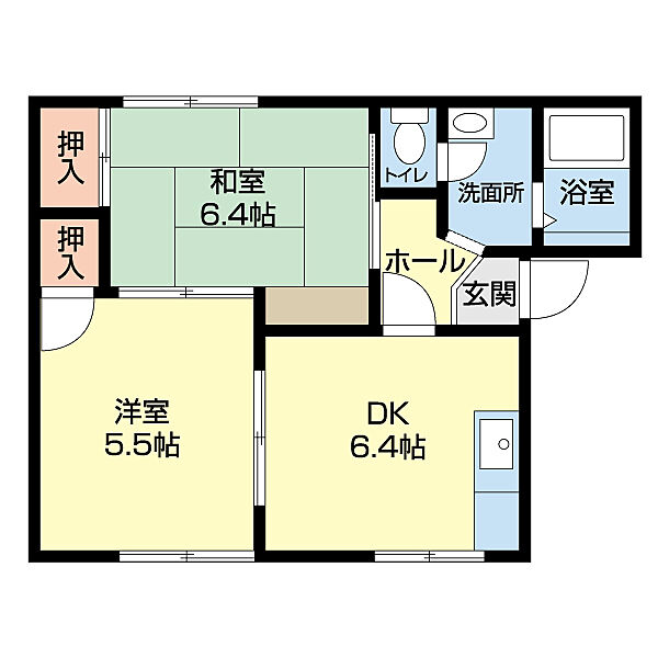 タウニィ料理松 B101｜和歌山県和歌山市和歌浦東２丁目(賃貸アパート2DK・1階・42.00㎡)の写真 その2