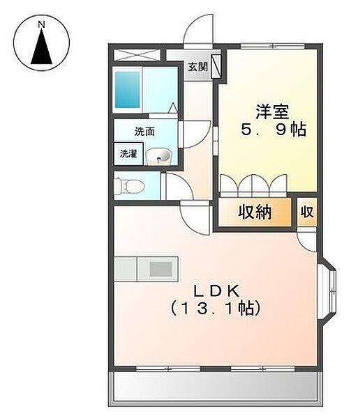 シャインハピサス 101｜和歌山県海南市重根(賃貸アパート1LDK・1階・45.60㎡)の写真 その2