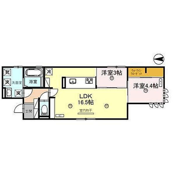 神前ウエストワンズ 102｜和歌山県和歌山市神前(賃貸アパート2LDK・1階・57.64㎡)の写真 その2