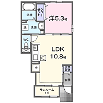 ルピエ宮前 106 ｜ 和歌山県和歌山市中島522-7（賃貸アパート1LDK・1階・40.02㎡） その2