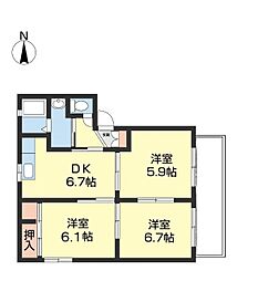 シャーメゾンくすの木 2階/211