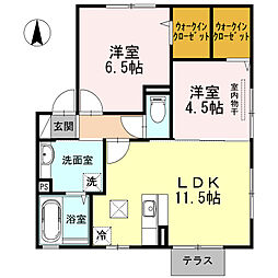 メゾン・ド・アンジュ 2LDKの間取図画像