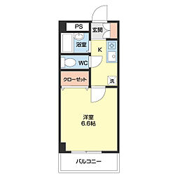 エクセルコート 1Kの間取図画像