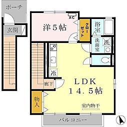 ディアコート・1 1LDKの間取図画像