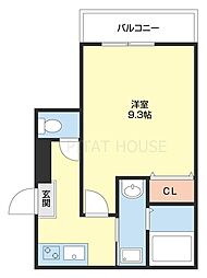 フジパレス吹屋町 1Kの間取図画像