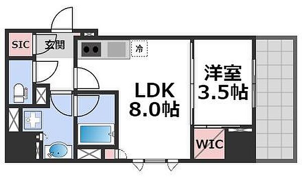 ルフォンプログレ堺筋本町タワーレジデンス ｜大阪府大阪市中央区常盤町2丁目(賃貸マンション1LDK・6階・34.13㎡)の写真 その2