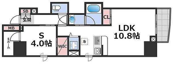 セレニテフラン本町 ｜大阪府大阪市中央区久太郎町2丁目(賃貸マンション1SLDK・7階・49.98㎡)の写真 その2