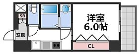 ＧＬＵＣＫ　ＭＡＩＳＯＮ　Ｓ－ＳＨＩＮＦＵＫＡＥ　13  ｜ 大阪府東大阪市足代北1丁目（賃貸マンション1K・6階・24.99㎡） その2