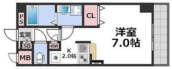 シトラセイトマンション ｜大阪府大阪市東成区東小橋2丁目(賃貸マンション1K・10階・26.64㎡)の写真 その2